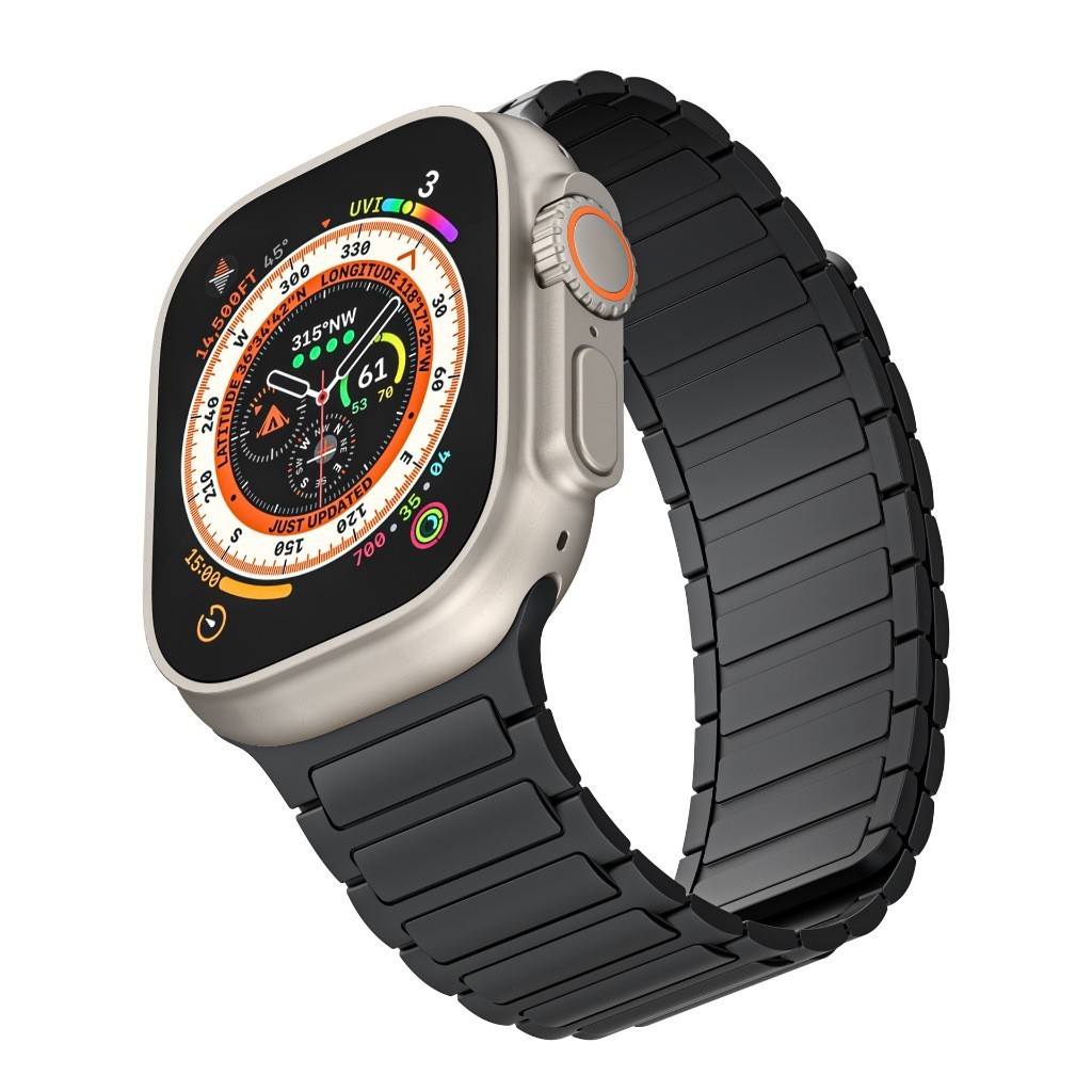 Pulseira de Sucção Magnética para iwatch Apple Watch Ultra 3 2 49 46 45 44 42 41