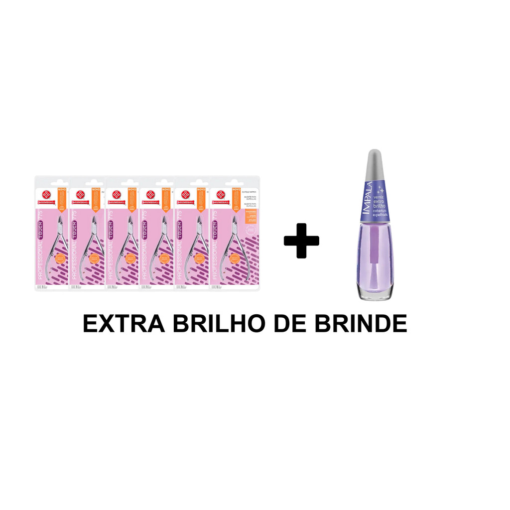 KIT 6 ALICATES CUTÍCULA 775 PROFESSIONAL TOUCH INOX em Oferta na Shopee