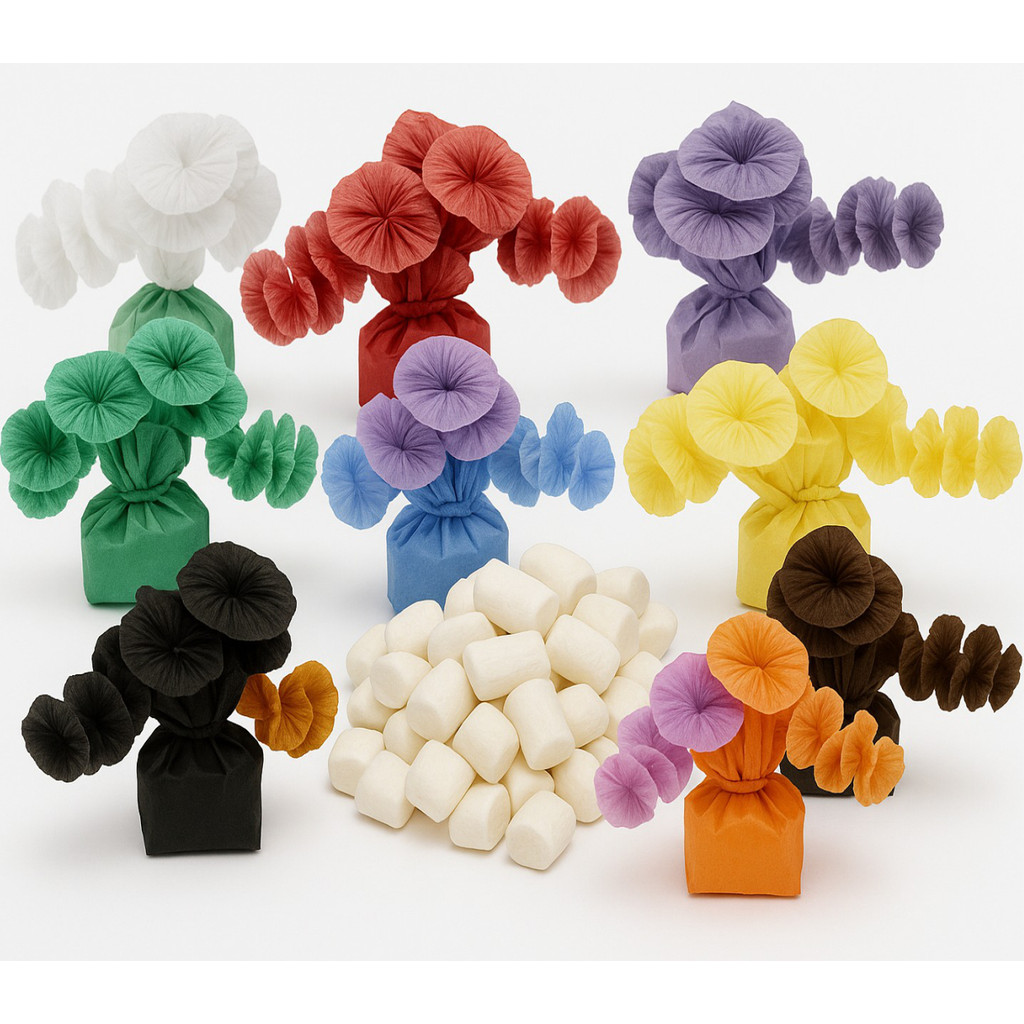 Papel Para Bala De Coco Rococó C/ 50 Unidades 1 Pacote - Festa Aniversário Infantil em Oferta na Shopee