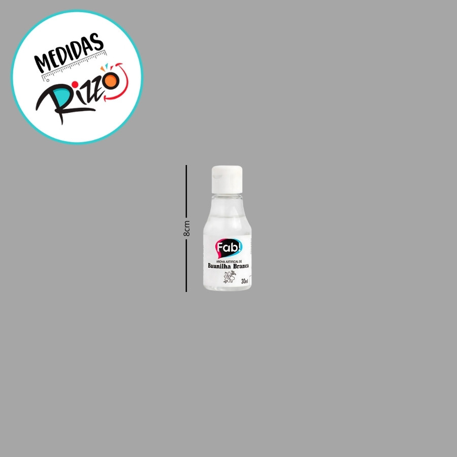 Detalhes do Aroma Artificial  Alimentício de Baunilha  Branca - 30ml - 1 unidade - Fab - Rizzo
