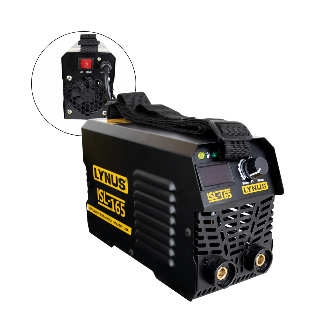 Maquina Inversora de Solda ISL165SB Bivolt MMA 120A Lynus em Oferta na Shopee