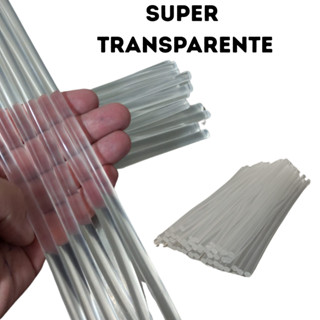 Bastão Cola Quente Super Transparente de 7 mm e 30 cm de comprimento Artesanato Profissionais Papelaria em Oferta na Shopee