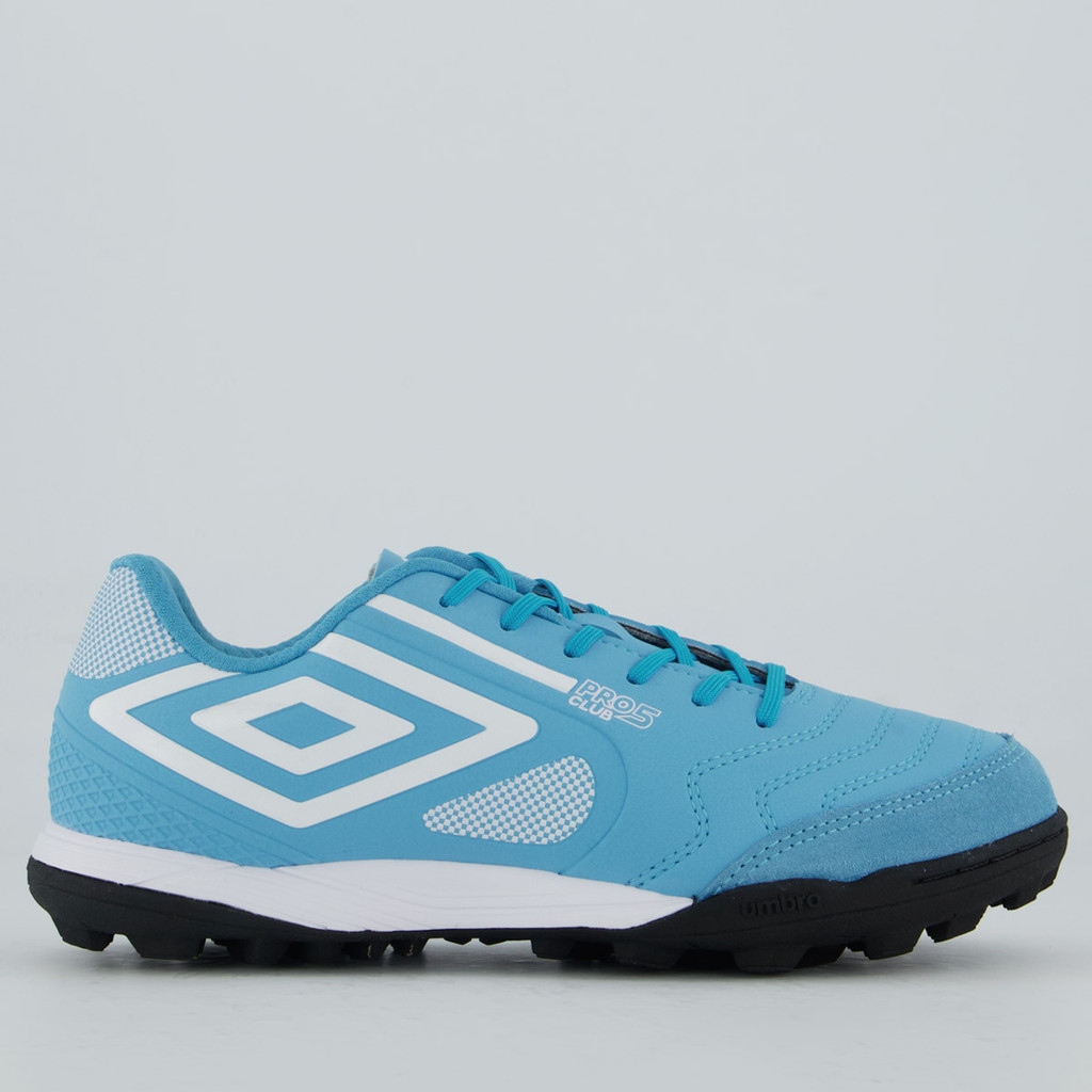 Chuteira Umbro Pro 5 Bump Club Society Azul em Oferta na Shopee