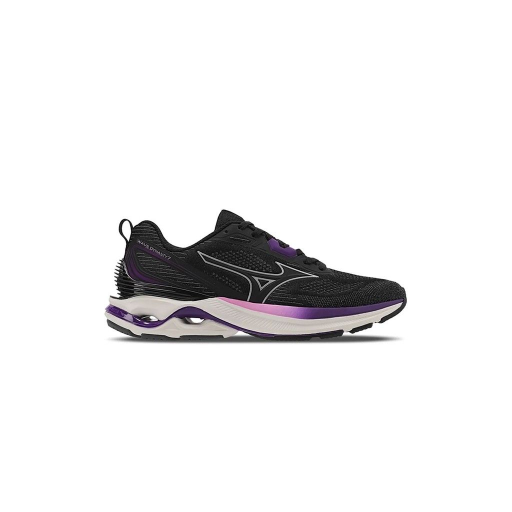 Tênis de Corrida Mizuno Wave Dynasty 7 Preto/Roxo