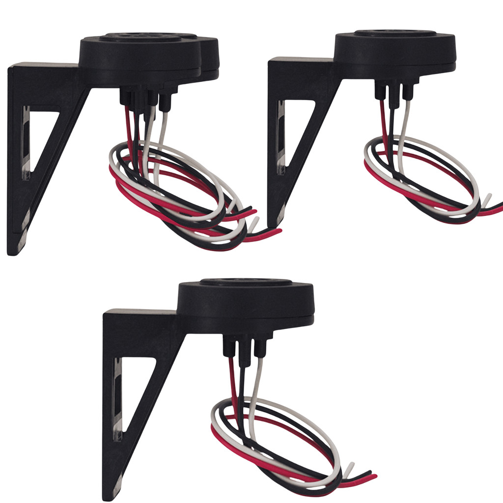 KIT 3 Base Para Relé Fotocélula Reforçada Qualitronix QB1 Alta Resistência e Segurança
