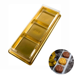 Embalagem Presente para Trio de Pão de Mel e Doces Dourado - BWB 14330 - 10 Unidades em Oferta na Shopee