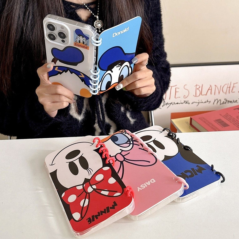 Minnie Margarida Família 3D Flip Notebook Titular Caso De Telefone Macio Para Samsung Galaxy A55 A35 A15 A05 A14 A54 A13