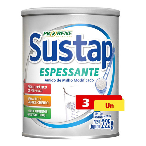 Sustap Espessante Amido De Milho 3 X 225g Probene