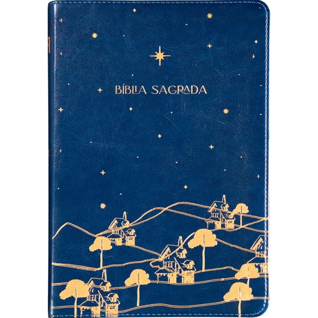 Bíblia Sagrada The Purpose Book | A21 | Capa Couro Soft Azul Reino em Oferta na Shopee
