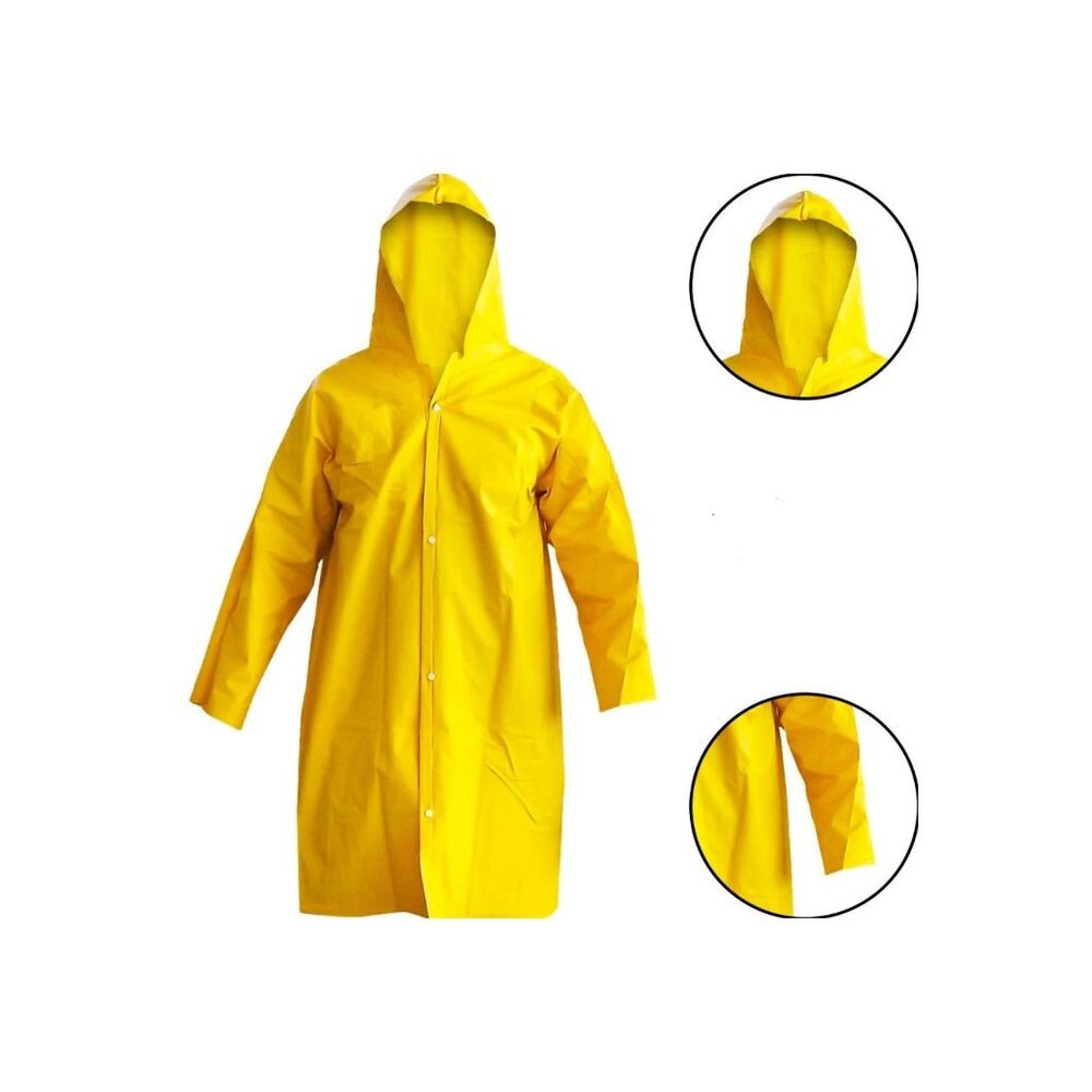 Capa De Chuva Impermeável Tamanho G Pvc Forrado Com Capuz em Oferta na Shopee