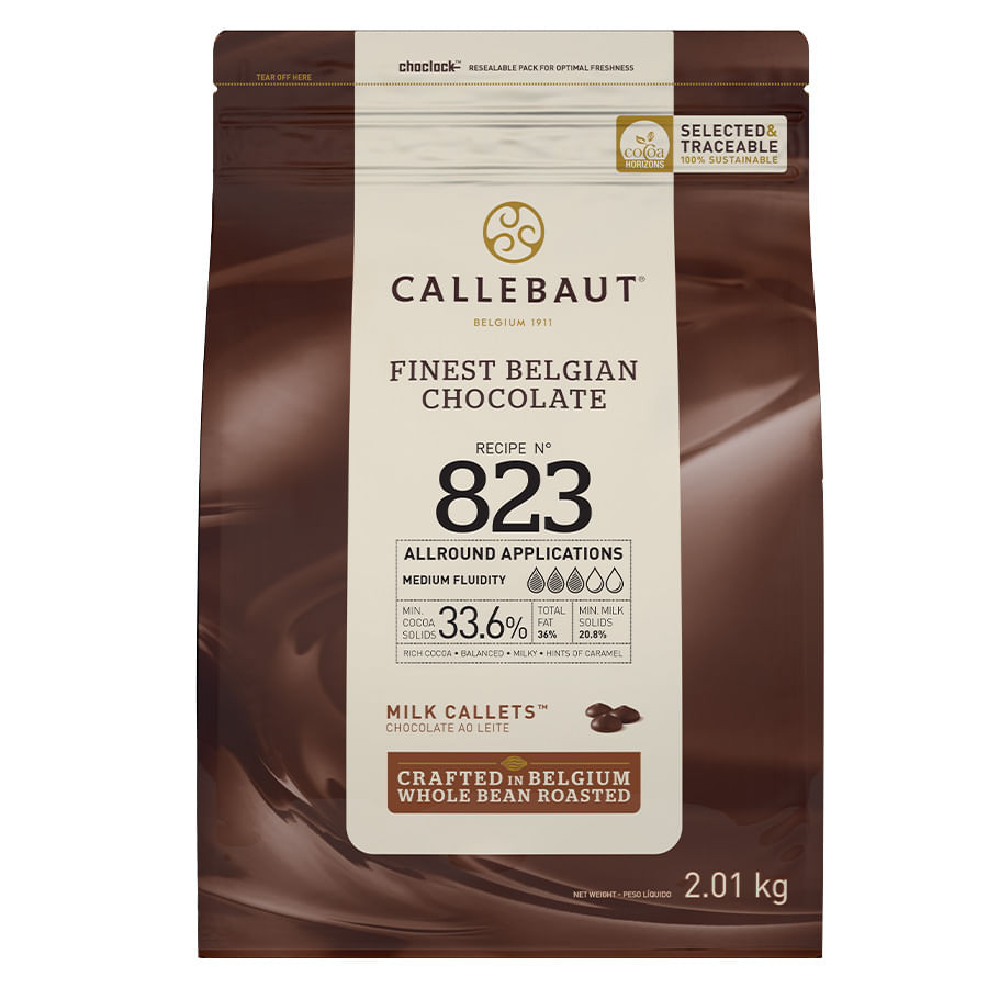 Chocolate Ao Leite 823 33,6% 2,01kg CALLEBAUT
