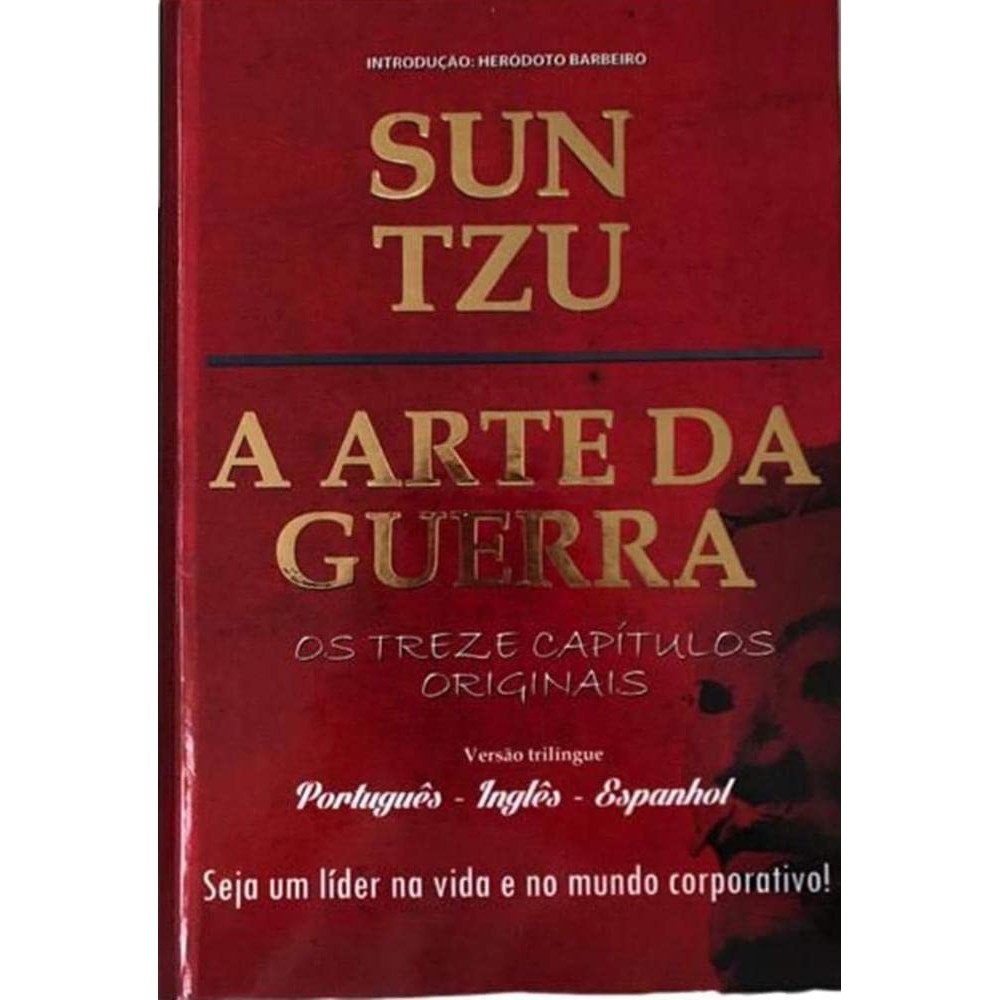 Livro A Arte da Guerra - Sun Tzu - Ingles Espanhol capa Dura