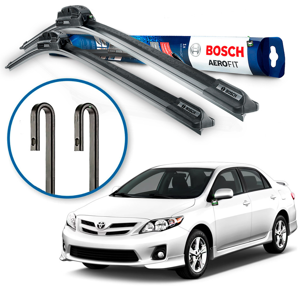 Par Palheta Limpador Parabrisa Bosch Corolla 2008 2009 2010 2011 2012 2013 em Oferta na Shopee