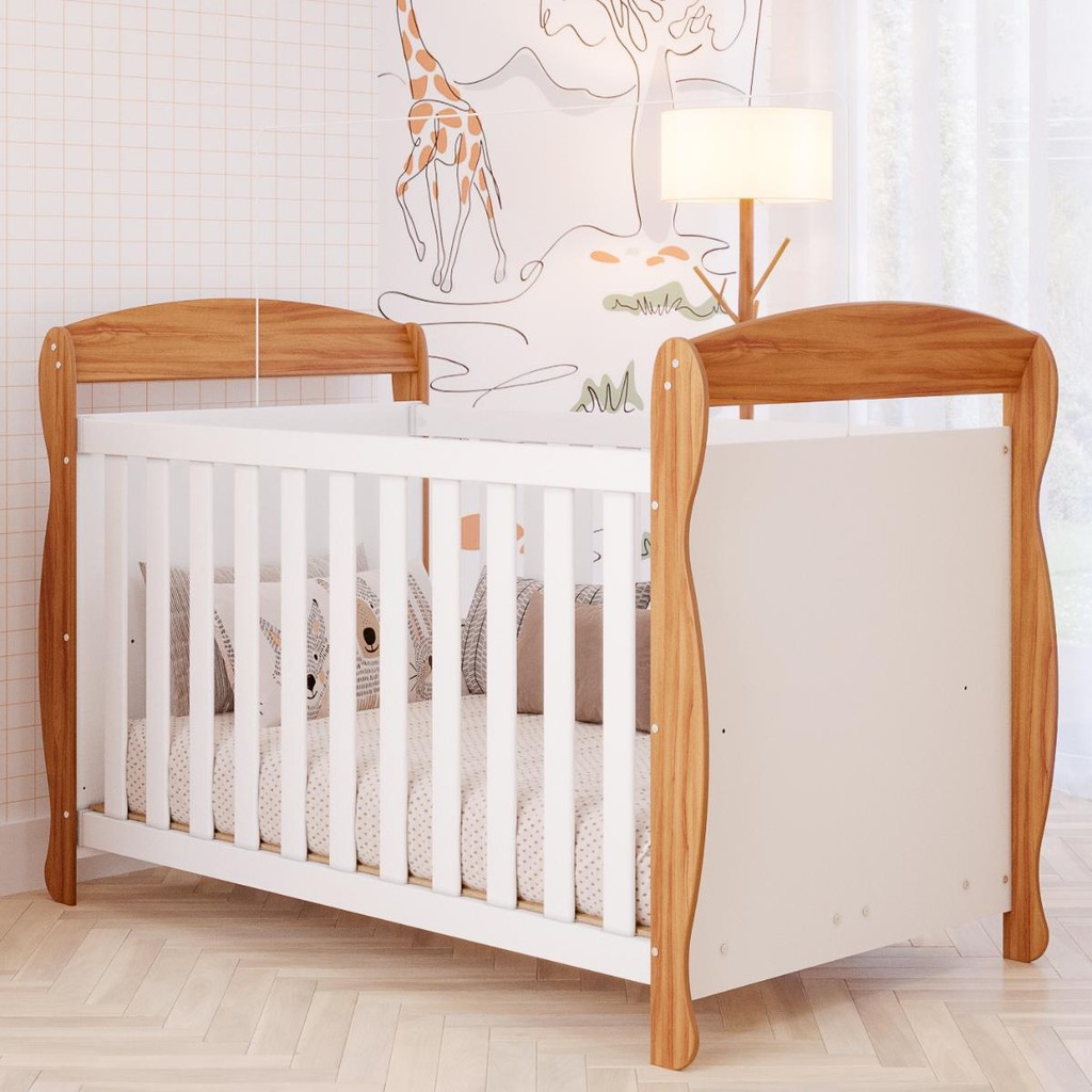 Berço Americano Marquesa 3 Em 1 100%MDF com Colchão em Oferta na Shopee