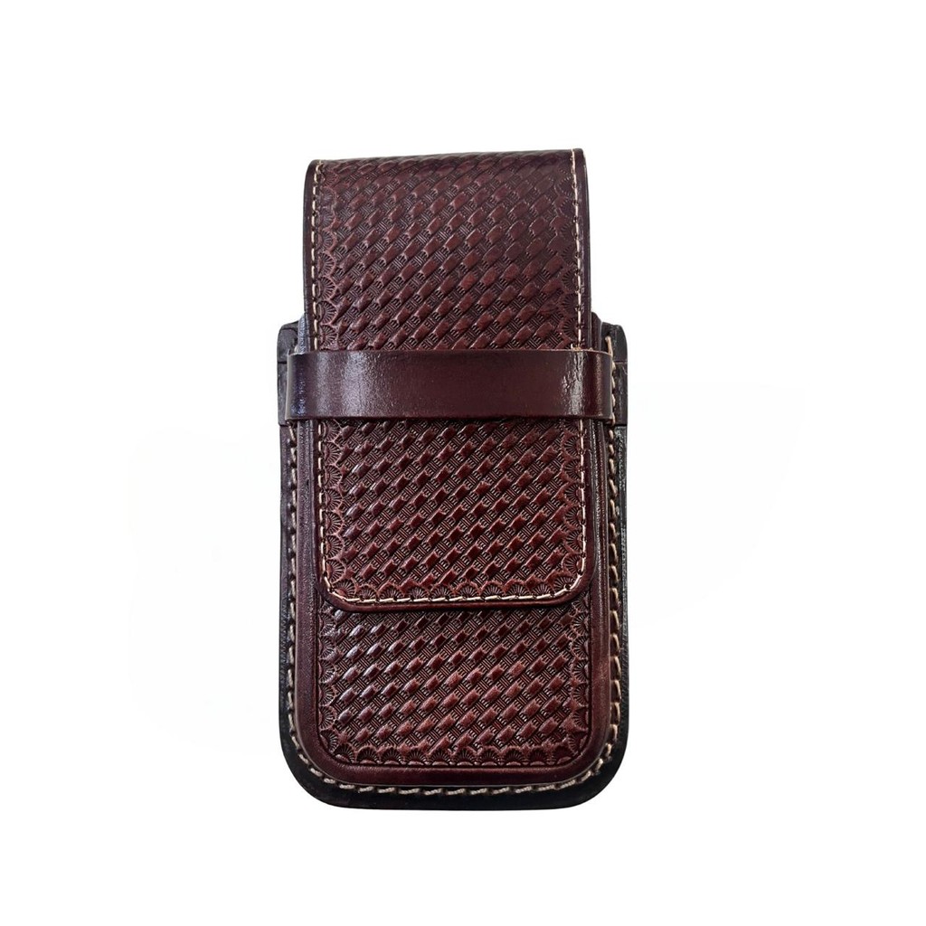 Bainha Porta Celular Couro Mineiro - Tabaco Balaiado