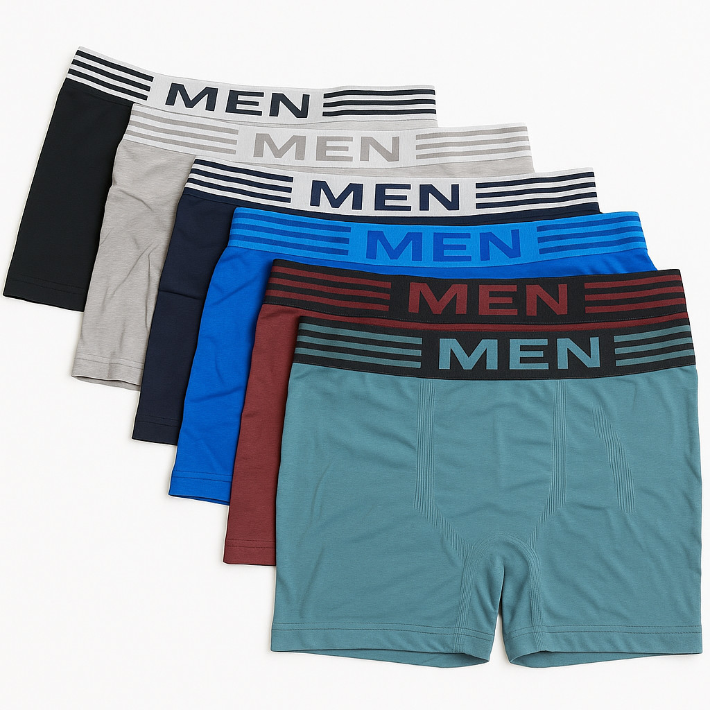 Kit 10 Cuecas Boxers Masculina Adulto Microfibra Sem Costura Ótima Qualidade Premium Sortida ou 5 e 1 Cueca Box Boxer