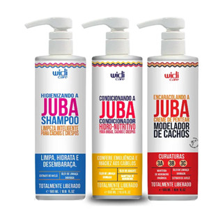 Kit Widi Care Juba Shampoo 500ml + Condicionador 500ml + Modelador de Cachos 500ml em Oferta na Shopee