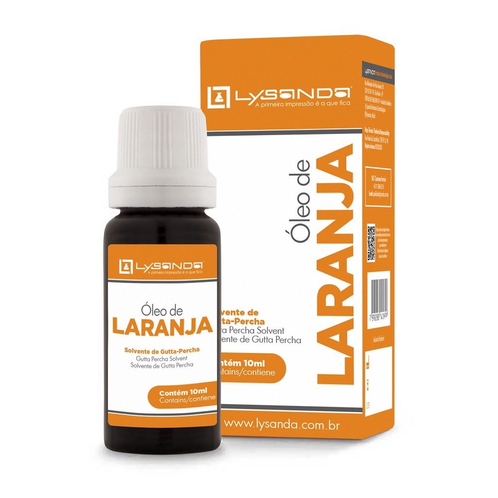Óleo de Laranja - solvente de gutta percha - Lysanda em Oferta na Shopee