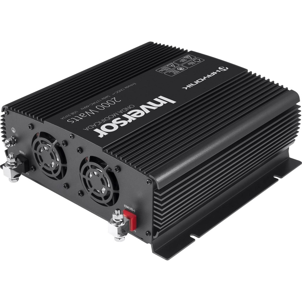 Inversor de tensão 2000w 12vdc/220v Usb Modificada Pw11-5 Hayonik