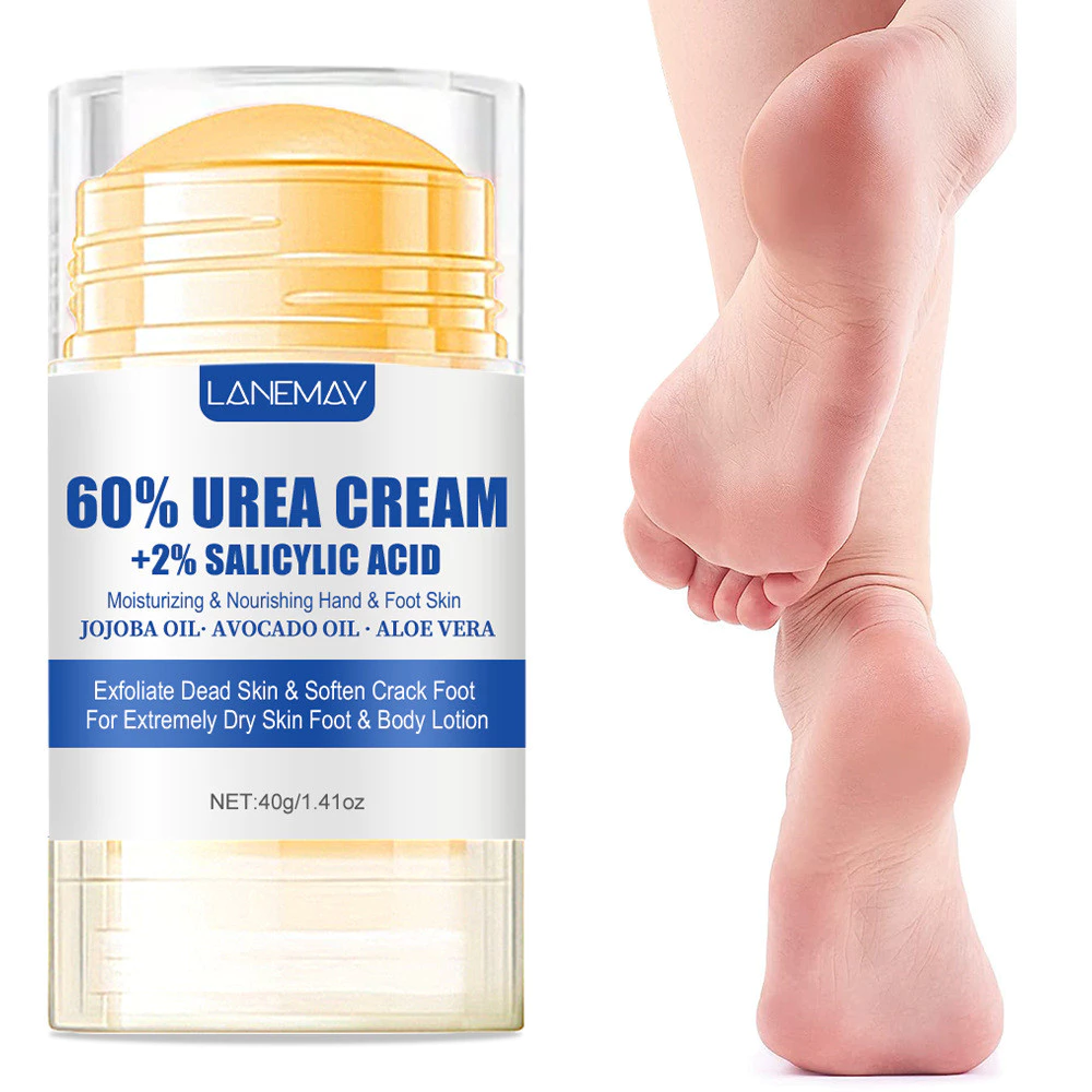 Foot Cream-60% Urea Aloe Vera -40g-Ultra-Hydrating for Softening Dry Cracked Feet - Gentle Exfoliation Daily Foot Care