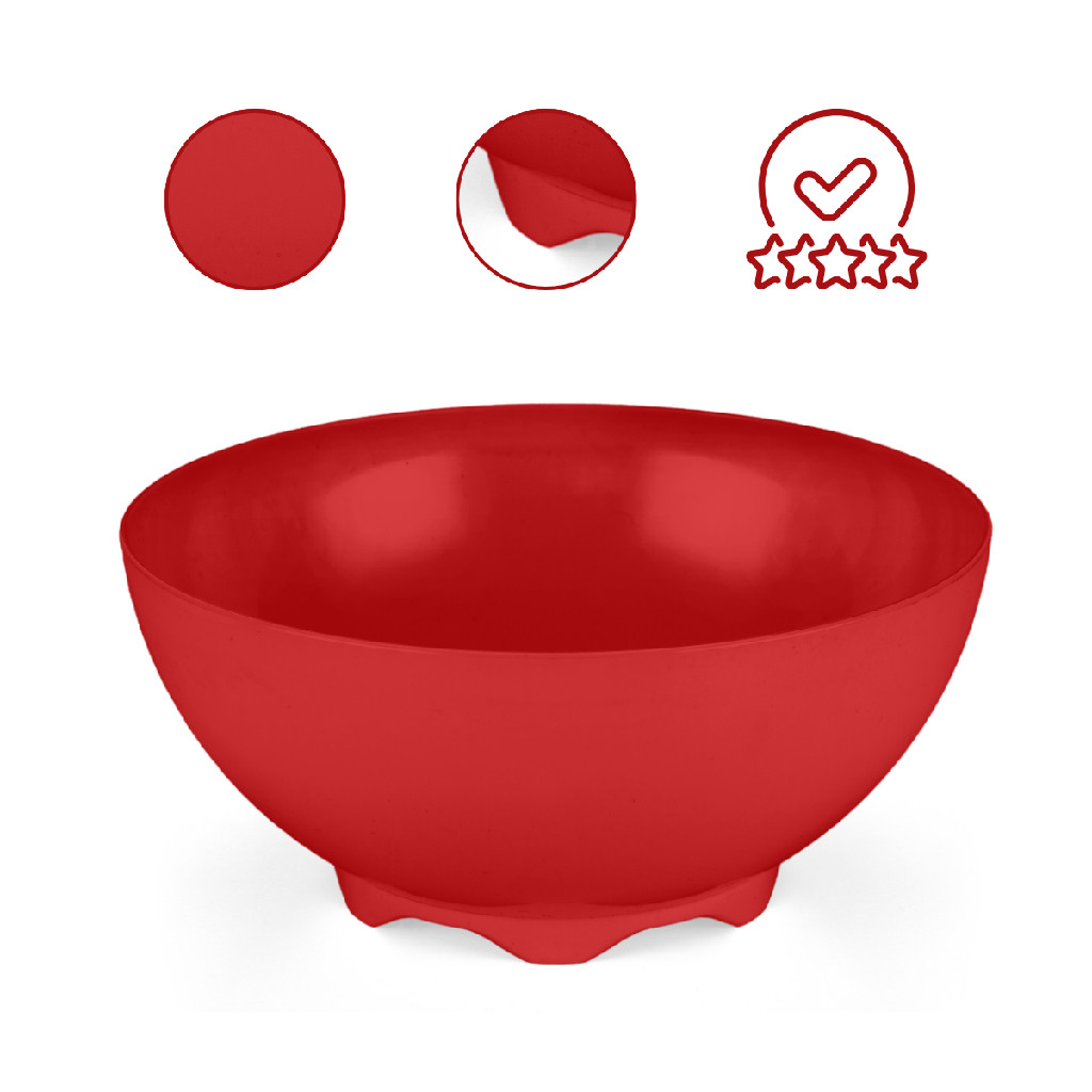Bowl Tigela Multiuso Acrilico Vermelho Acrylic Line 180 Ml em Oferta na Shopee