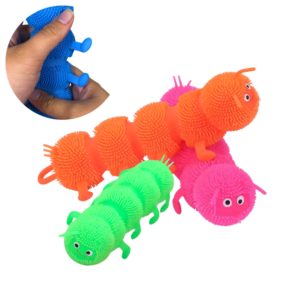 Bichinho Anti Estresse Squish Centopeia Luz