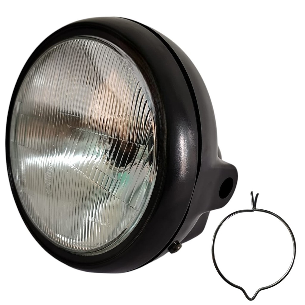 Farol Bloco Optico Vidro Aro Preto Cbx 200 Strada 94 Á 02