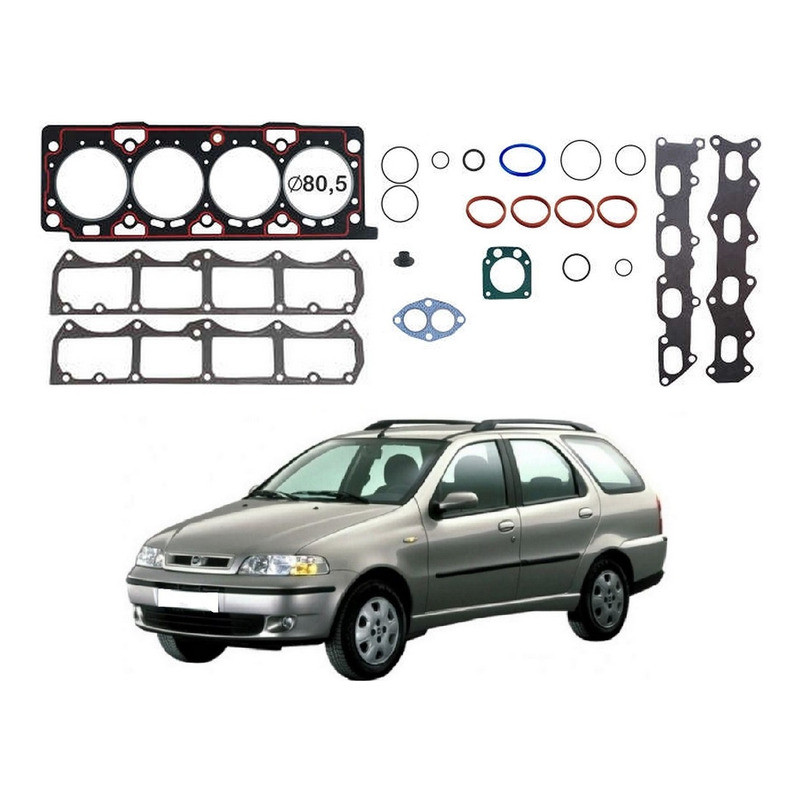 Jogo Junta Cabeçote Bastos Palio Weekend 1.6 16v 2001 A 2004 - Spare Parts and Accessories for Vehicles
