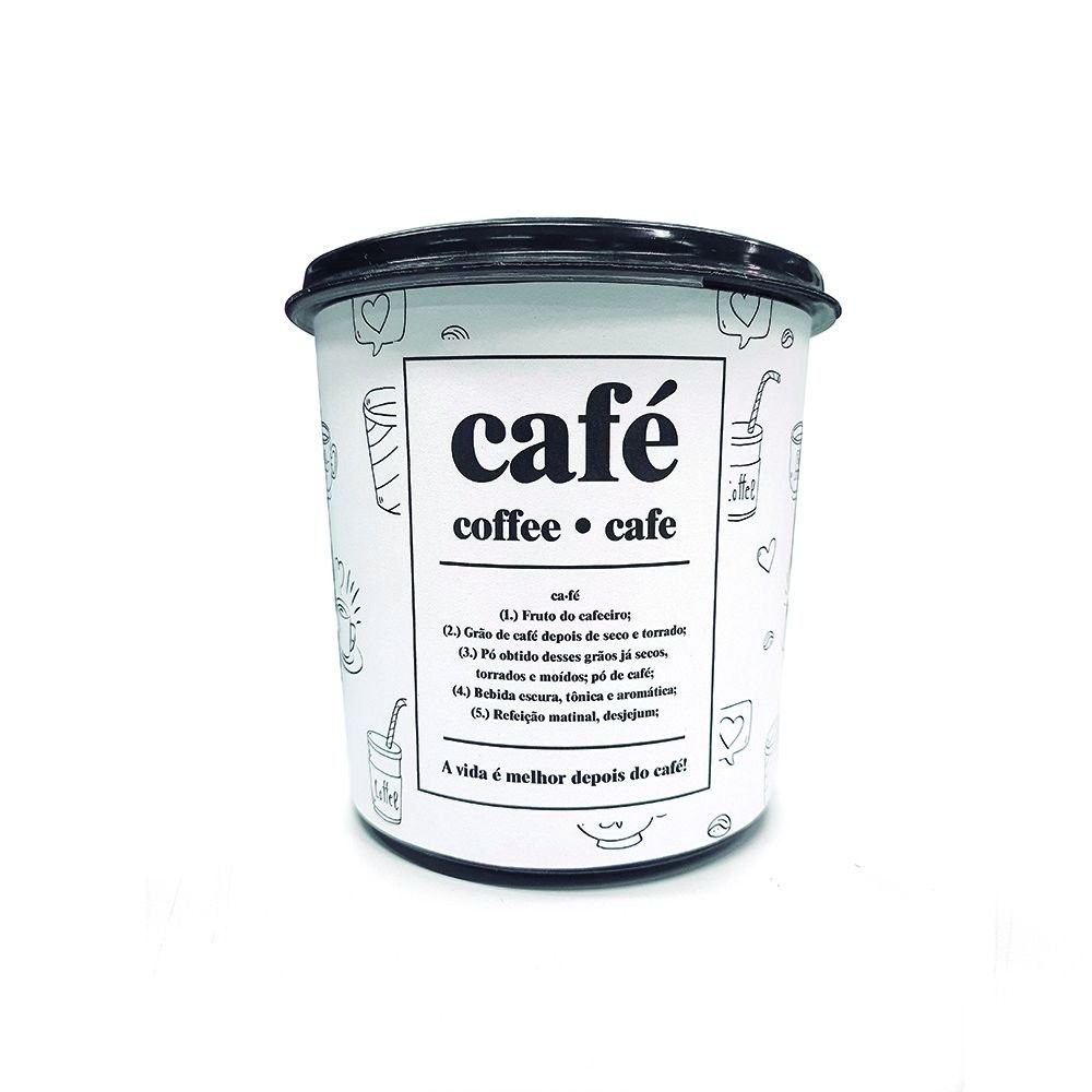 Lata Café Pote Café Porta Mantimentos Café 1,4 litros