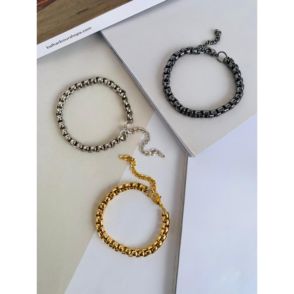 Pulseiras Semi Joia Verniz Italiano peça Unissex tendência Maximalismo modelo veneziana redonda