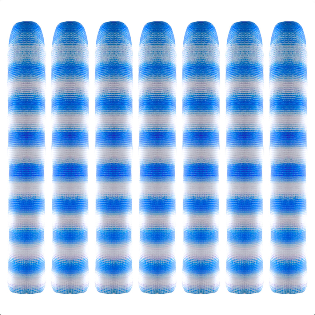 Kit 10 Tela Cerquite Azul e Branco 1,20x50 Tapume Construção Obra Sinaleiro Galinheiro Sinalização