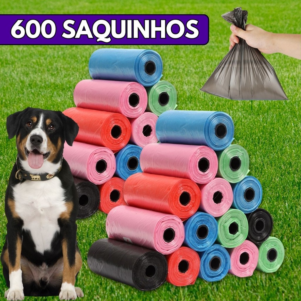 Kit Refil Cata Caca Biodegradável Saquinhos Saco P/ Pet Cachorro - Escolha Seu Kit