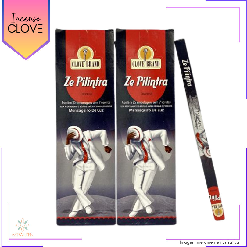 Incenso Clove Brand Zé Pilintra - Kit com 8 Iguais ou Variados