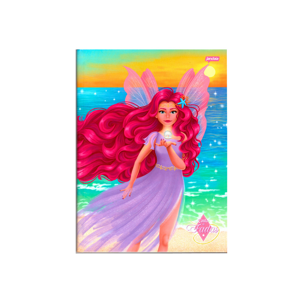 Caderno De Arame Universitário Conto De Fada 80 Folhas  - JANDAIA CAPA:ROSA em Oferta na Shopee