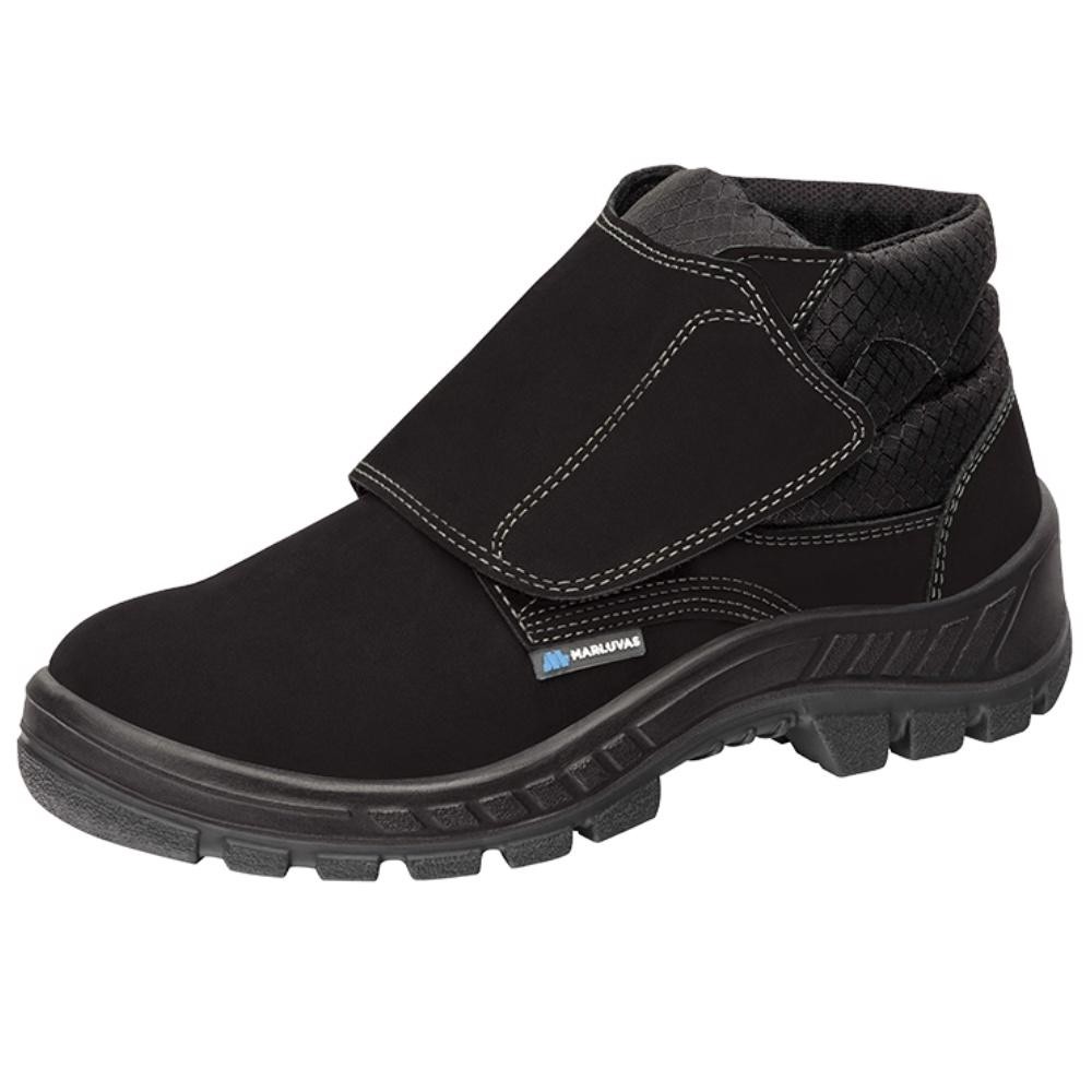 Botina de Segurança Couro Nobuck Bico PVC 50B26-CB-VEL-BP MARLUVAS - Men Shoes