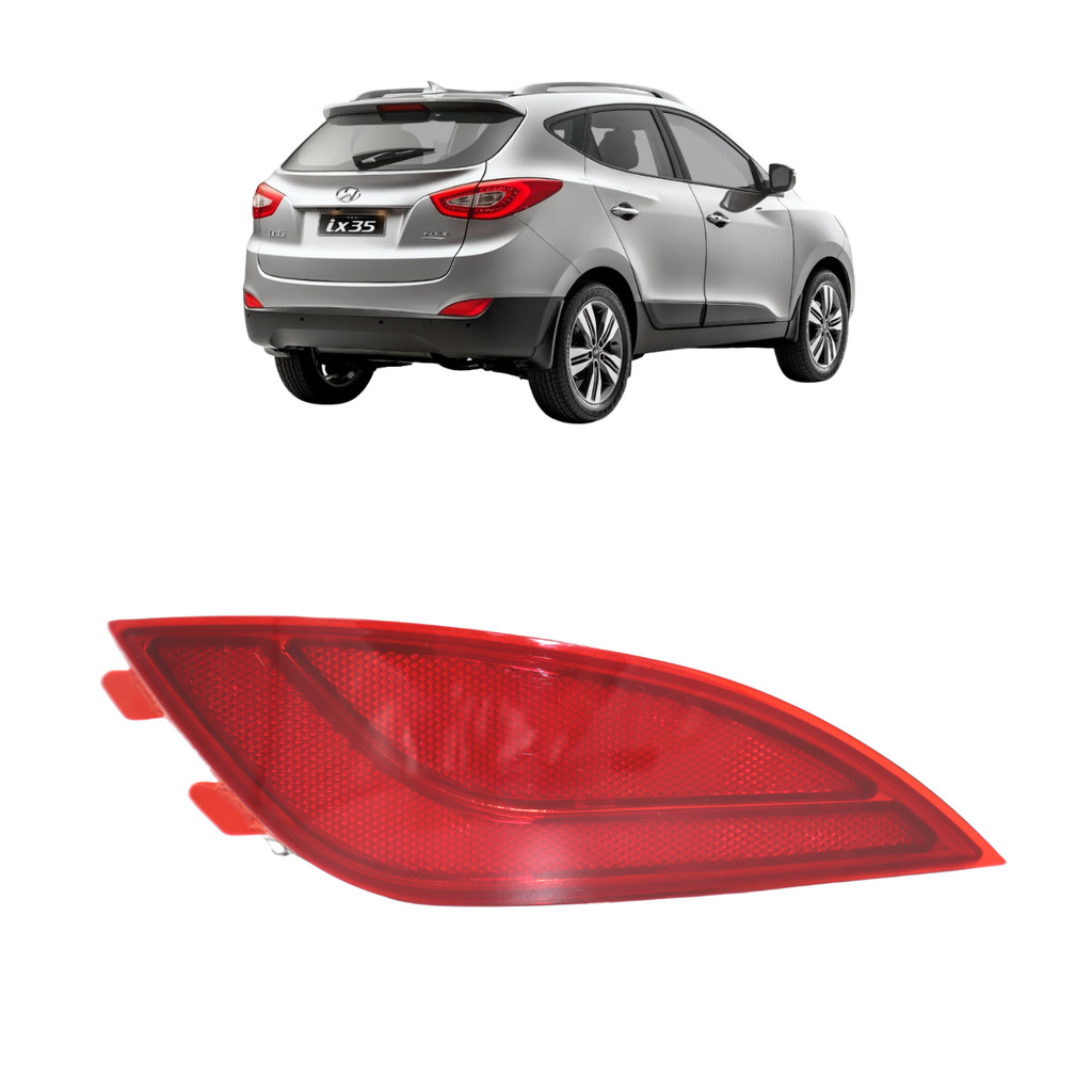 Refletor Para-choque Traseiro Hyundai Ix35 2010 2011 2012 Até 2021 Lado Esquerdo
