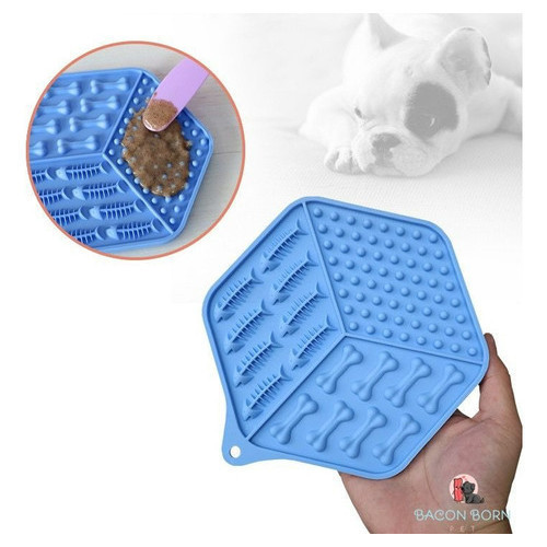 Detalhes do Comedouro Ventosa Tapete De Lamber Para Cães E Gatos Pet Pequenos Comedor Interativo cachorros 2D