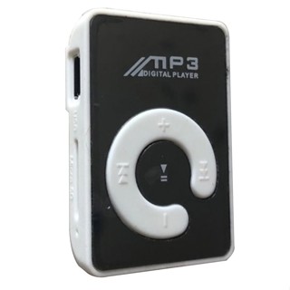 Mini mp3 player portátil de mirror, suporta música, cartão micro tf, walfashion, para esportes ao ar livre em Oferta na Shopee
