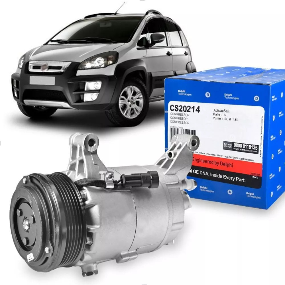 Compressor Ar Idea E-torq 1.6/1.8 2009 A 2016 Originaldelphi