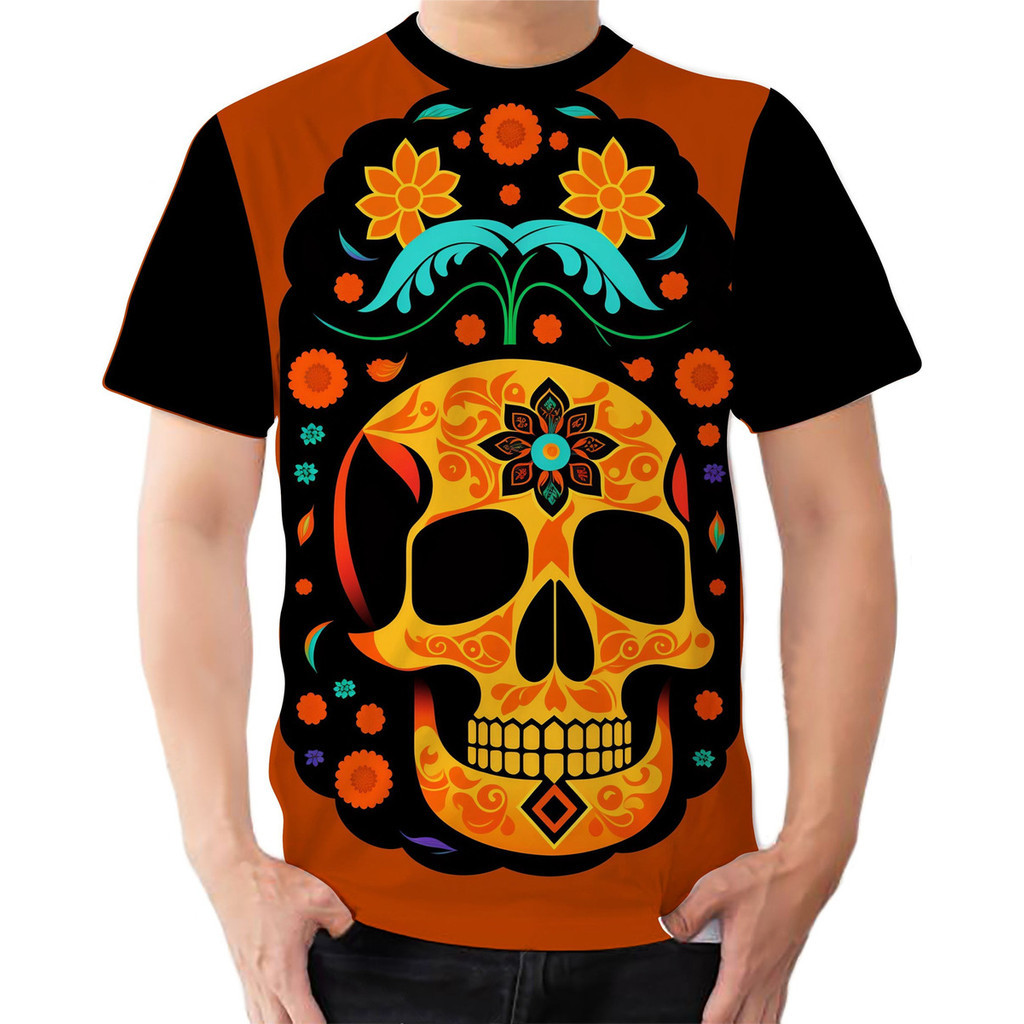 Camiseta Camisa Ads México Caveira Mexicana Dia Dos Mortos HTPX