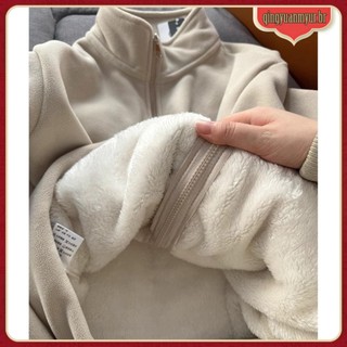 Casaco De Lã De Cordeiro De Inverno Feminino Duplo polar