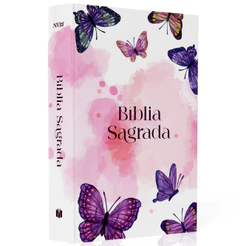 Bíblia Sagrada | NVI | Borboleta Aquarela - Editora Plenitude Distribuidora