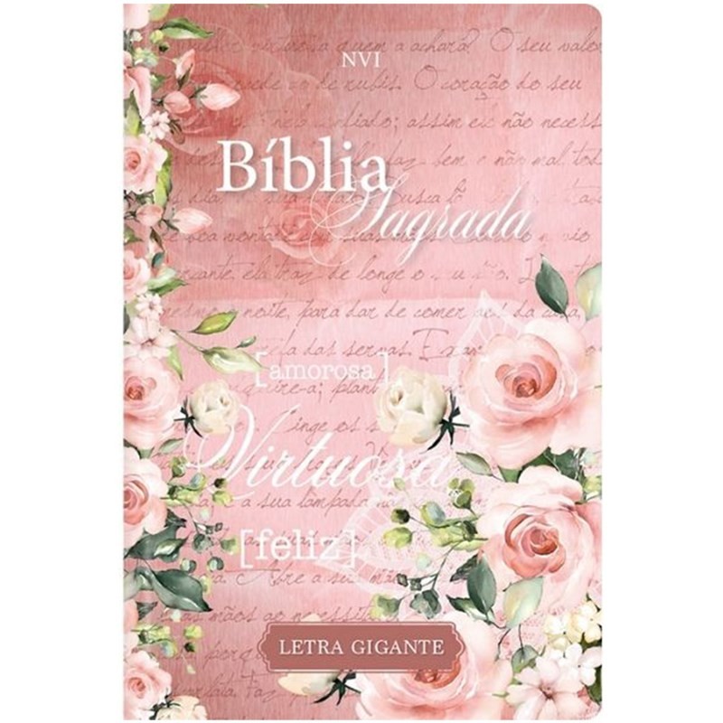 Bíblia Sagrada Mulher Virtuosa | NVI | Letra Gigante | Capa Dura em Oferta na Shopee