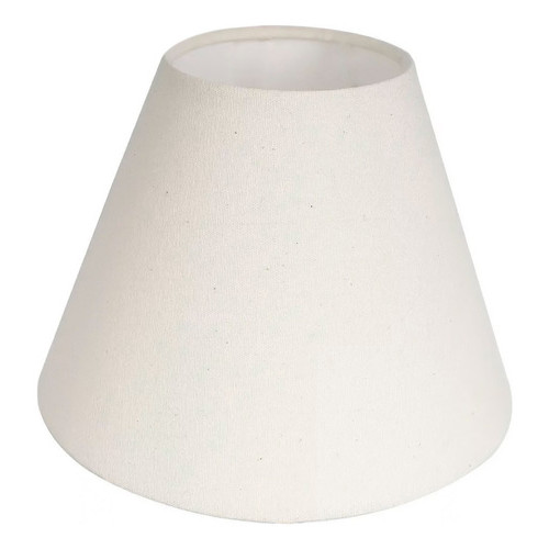 cupula abajur Luminaria 13x8x17cm Tecido Algodao soquete nacional cor Bege Ref 03