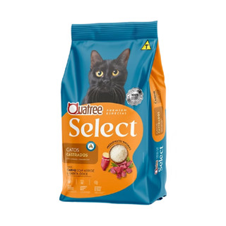 Raçao Quatree Select Gatos Castrados Carne 20Kg em Oferta na Shopee