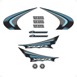 Adesivos Compativel Yamaha Ybr 125 2008 Moto Preta + Logos