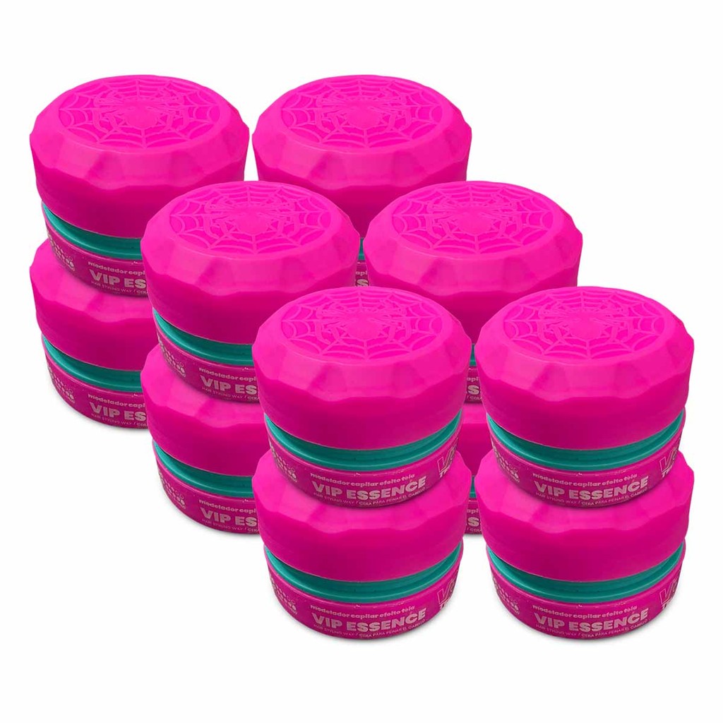 Kit 12x Pasta Para Cabelo Teia Vip Essence V3 80g Alfa Look`s