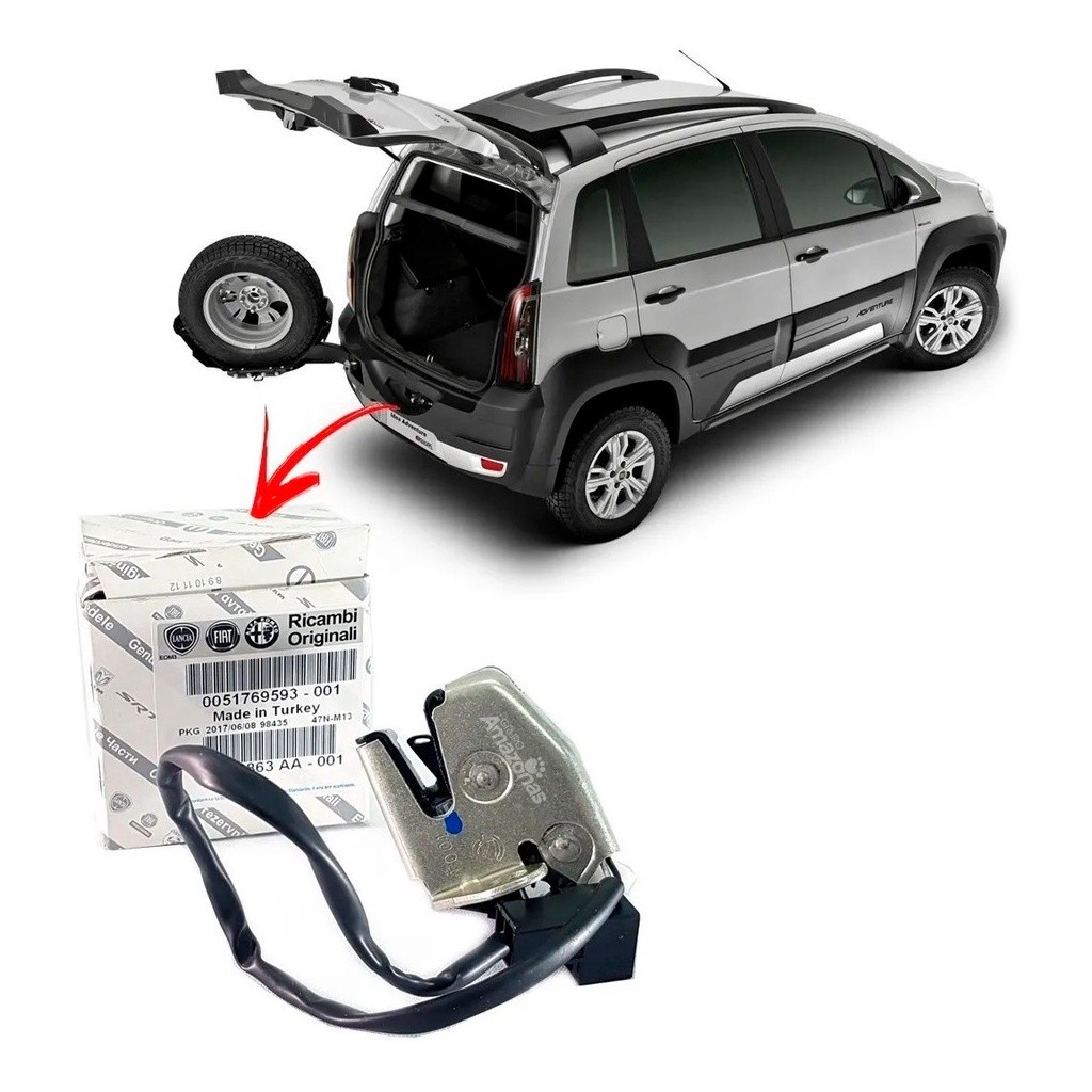 Fechadura Estepe Trava Eletrica Fiat Idea Adventure Nf 2011 em Oferta na Shopee