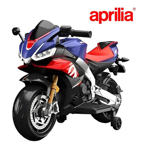 Mini Moto Elétrica Infantil Licenciada Aprilia 6v Rsv4 Cor Azul Voltagem do carregador 110V/220V BW269AZ