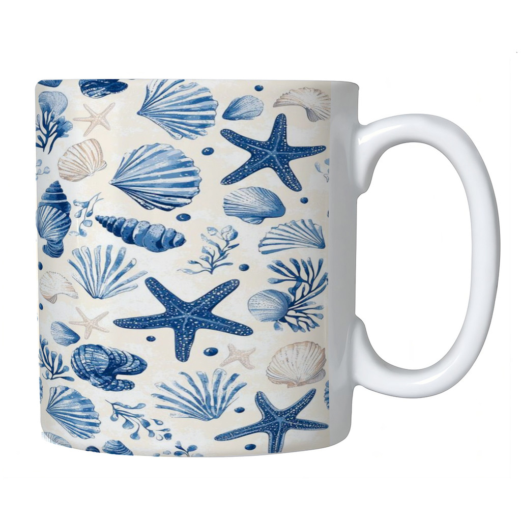 Kit Jogo De 4 Canecas Casa de Praia De Porcelana Mimo — imagem 2 de 2